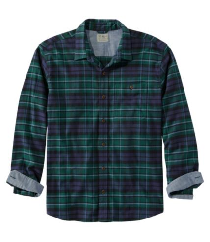 green flannel shirt