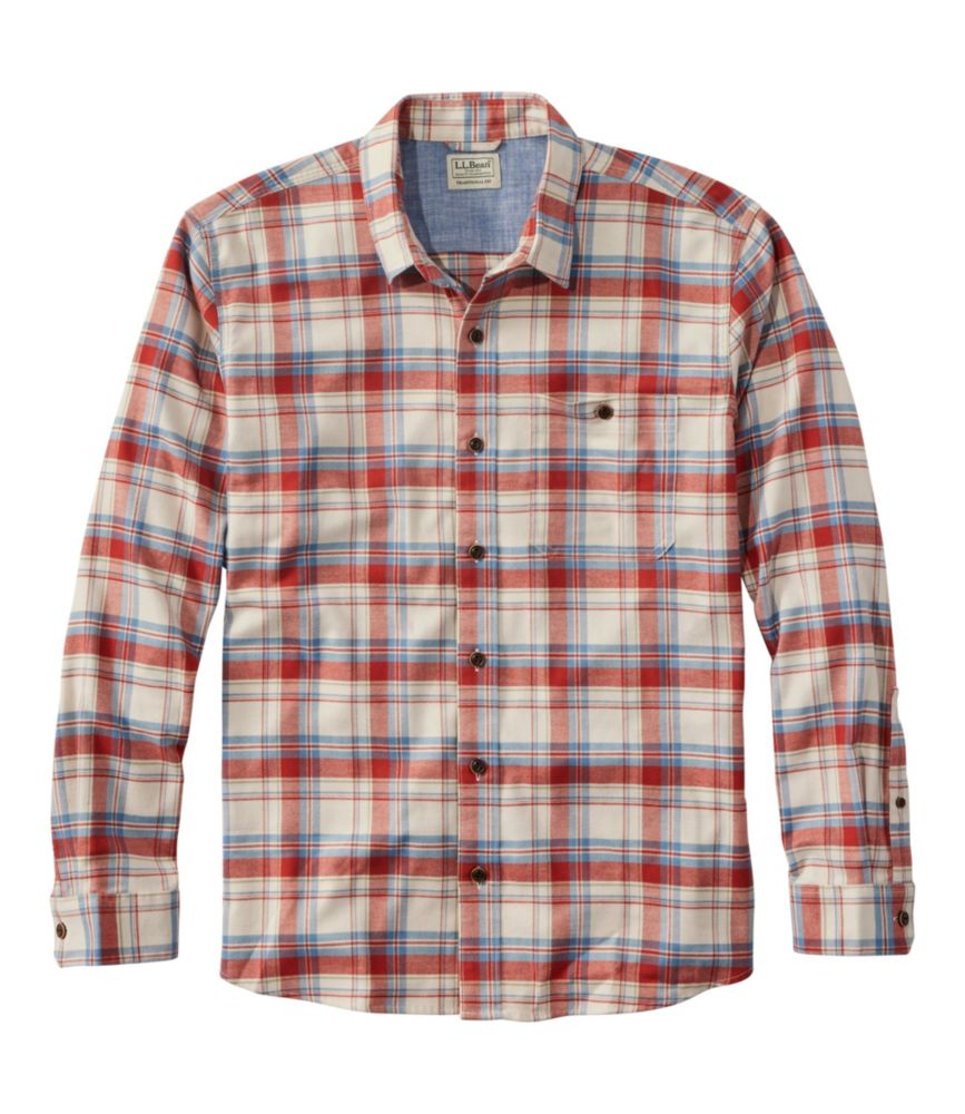 Men's BeanFlex® All-Season Flannel Shirt, Traditional Untucked Fit, Long-Sleeve