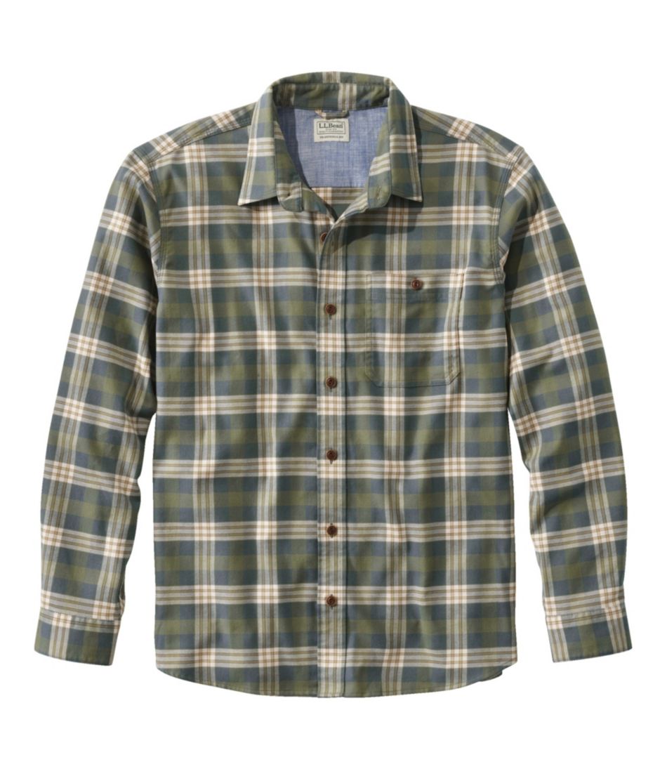 Men's BeanFlex® All-Season Flannel Shirt, Traditional Untucked Fit, Long-Sleeve