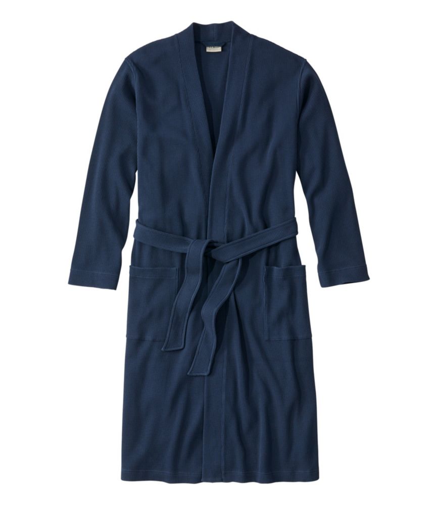 cotton waffle dressing gown mens