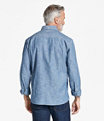 Comfort Stretch Chambray Shirt, Indigo, small image number 2