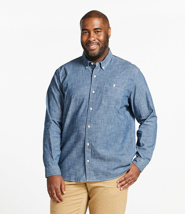 Comfort Stretch Chambray Shirt, , large image number 3
