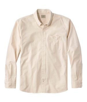 Men's Comfort Stretch® Chambray Shirt, Traditional Untucked Fit, Long-Sleeve