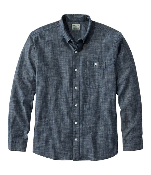 Comfort Stretch Chambray Shirt, , large image number 0