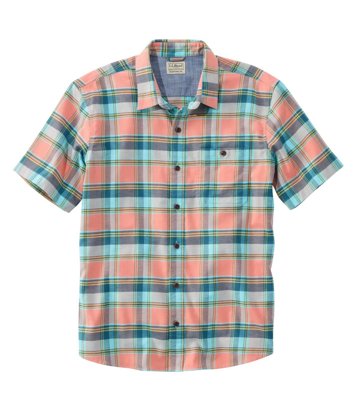 Men's BeanFlex All-Season Flannel Shirt, Traditional Untucked Fit ...