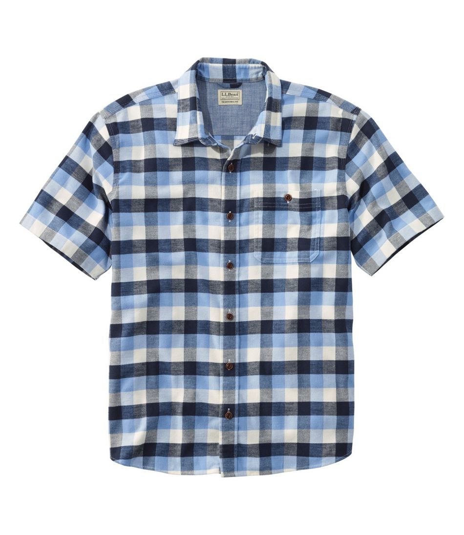 Men's BeanFlex All-Season Flannel Shirt, Traditional Untucked Fit ...