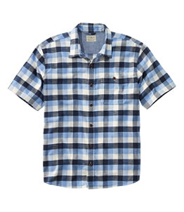Men's BeanFlex All-Season Flannel Shirt, Traditional Untucked Fit, Short-Sleeve