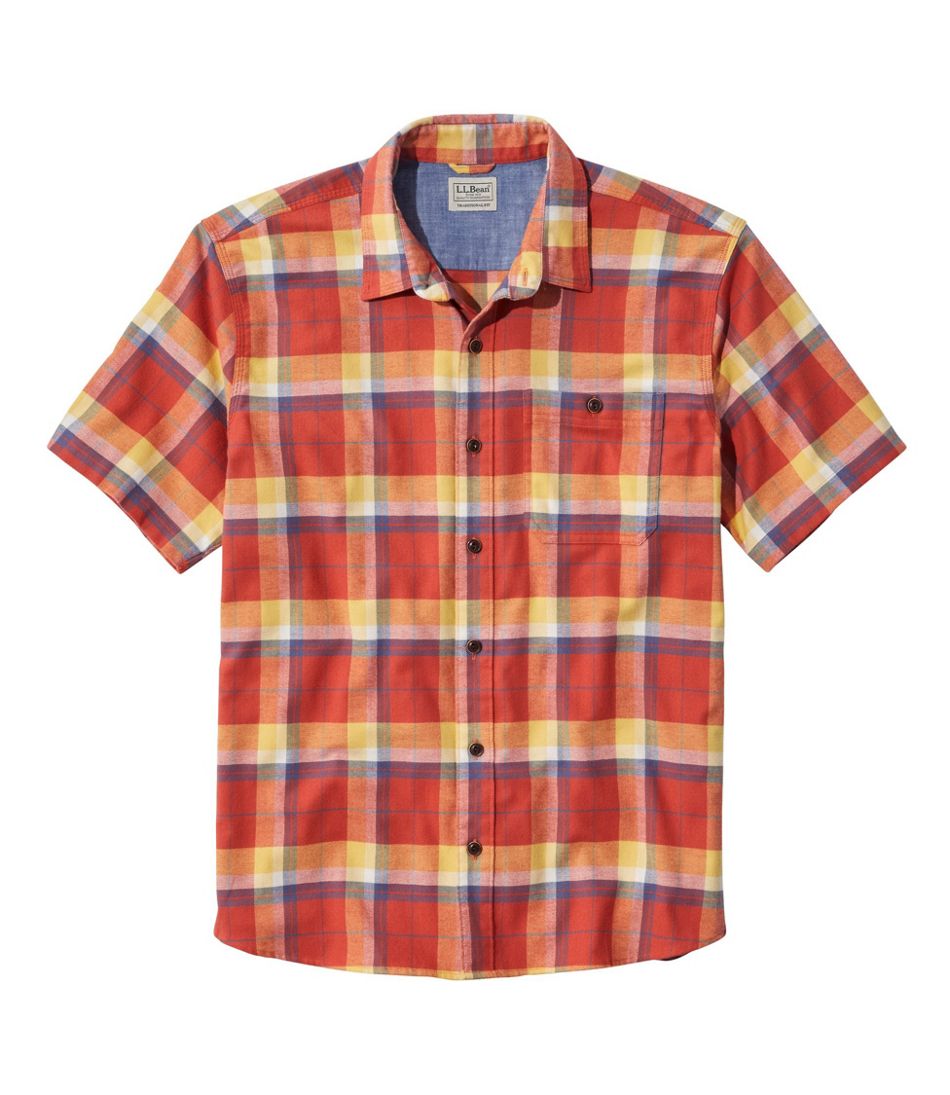 Men's BeanFlex All-Season Flannel Shirt, Traditional Untucked Fit ...