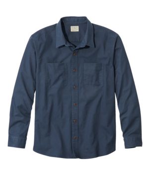 Men's BeanFlex Twill Shirt, Traditional Untucked Fit, Long-Sleeve