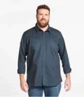 Men's BeanFlex Twill Shirt, Slightly Fitted Untucked Fit, Long-Sleeve