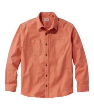 Men's BeanFlex Twill Shirt, Traditional Untucked Fit, Long-Sleeve