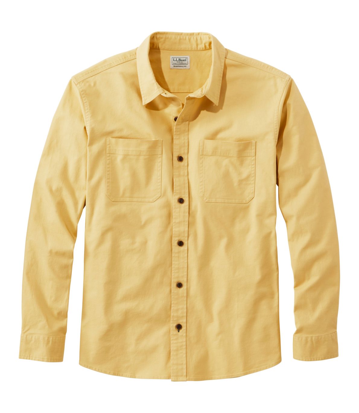 Men's BeanFlex® Twill Shirt, Traditional Untucked Fit, Long-Sleeve