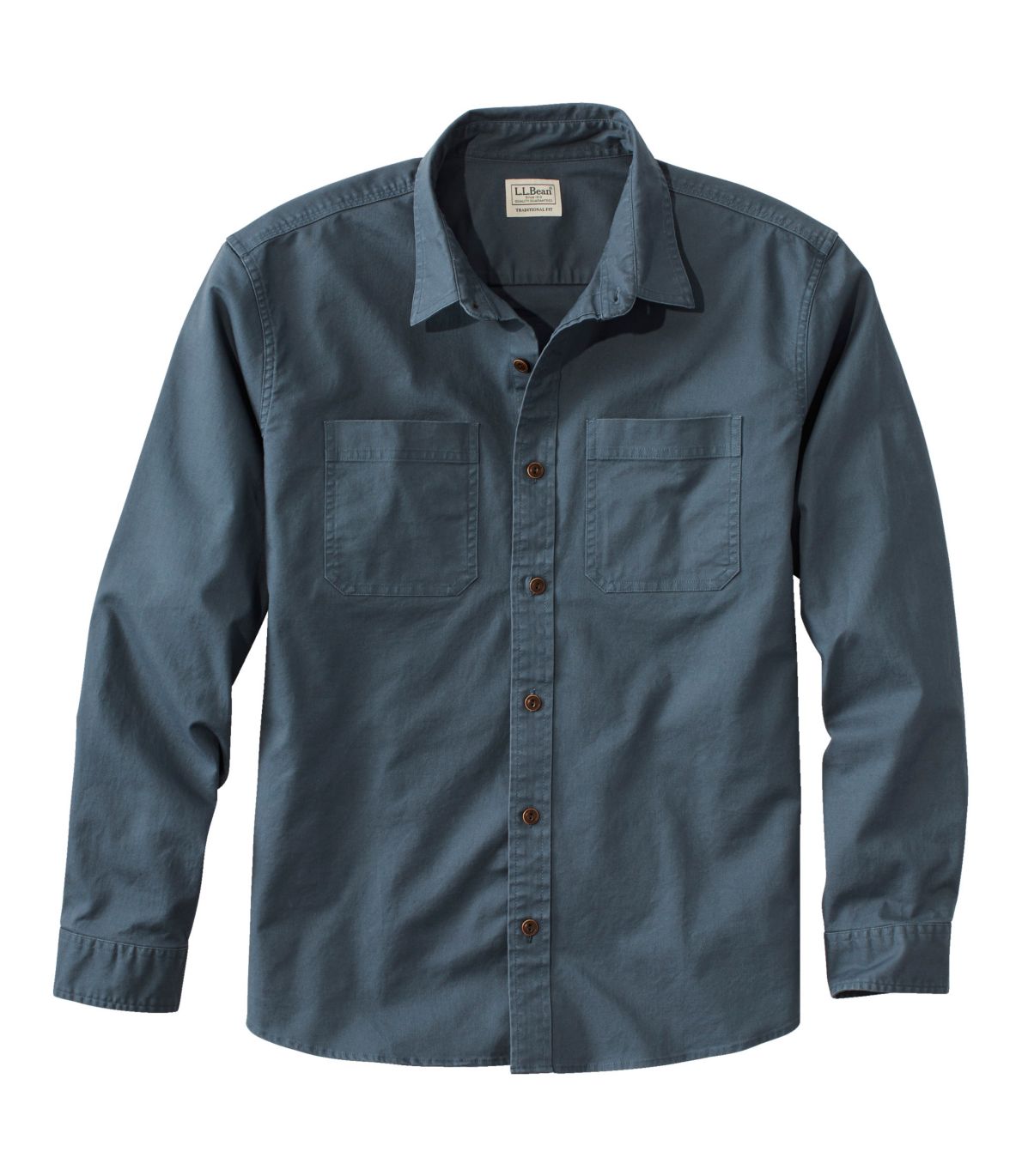 Men's BeanFlex® Twill Shirt, Traditional Untucked Fit, Long-Sleeve