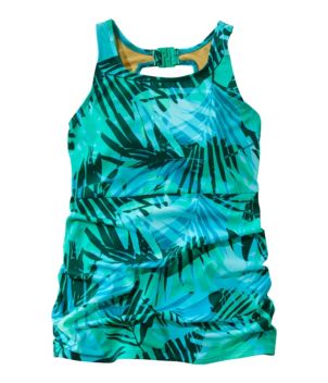 Women's BeanSport Swimwear, High-Neck Tankini Print