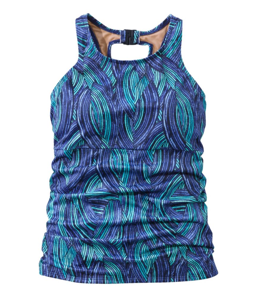 Women's BeanSport Swimwear, High-Neck Tankini Print | Tops at L.L.Bean