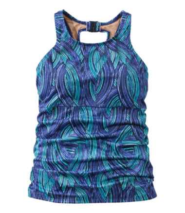Women's BeanSport Swimwear, High-Neck Tankini Print