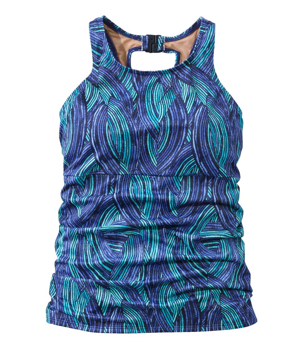 Women's Shaping Swimwear, Tankini Top Print at L.L. Bean