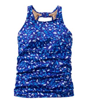 Women's BeanSport Swimwear, High-Neck Tankini Print