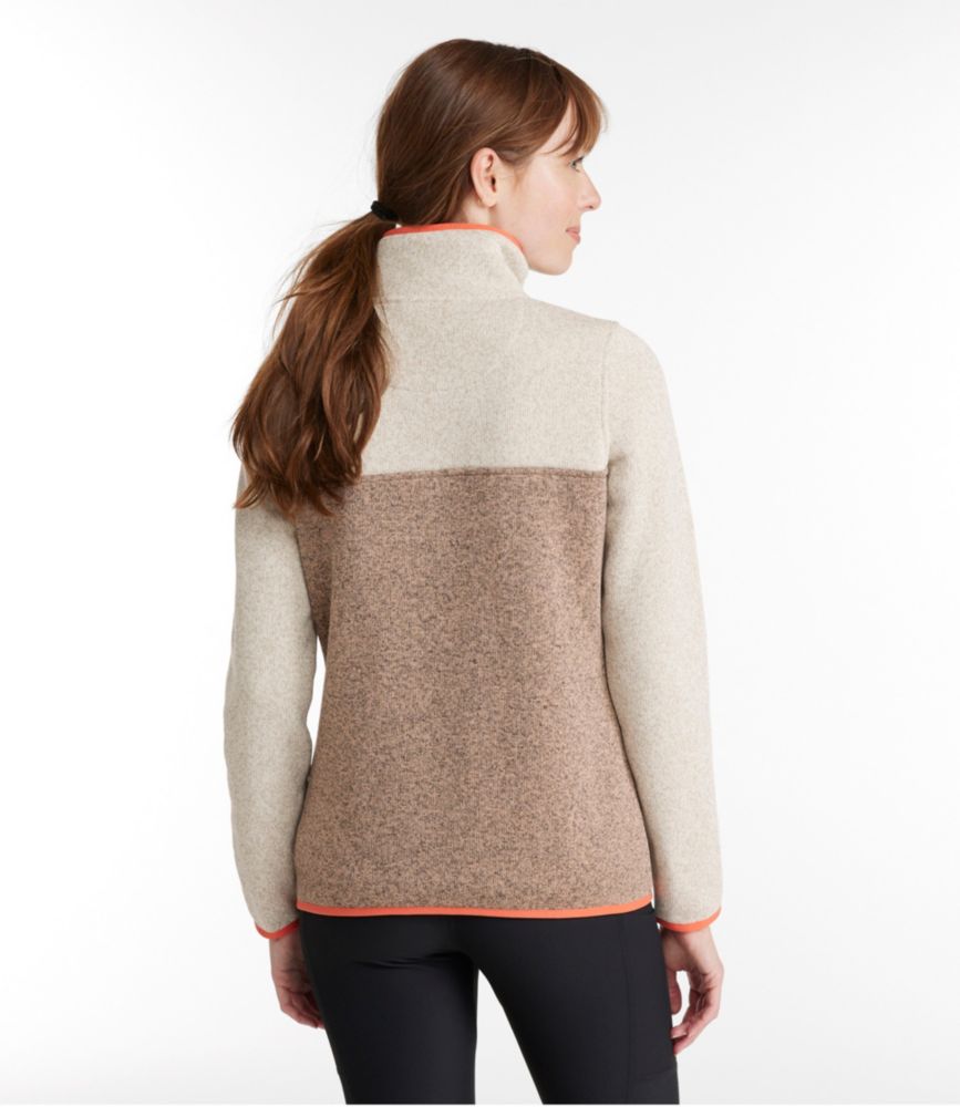 Women's L.L.Bean Sweater Fleece Pullover, Colorblock, , small image number 2
