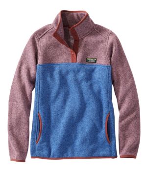 Women's L.L.Bean Sweater Fleece Pullover, Colorblock