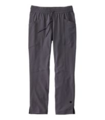 Women's Stretch Canvas Cargo Pants, Mid-Rise Straight-Leg Lined