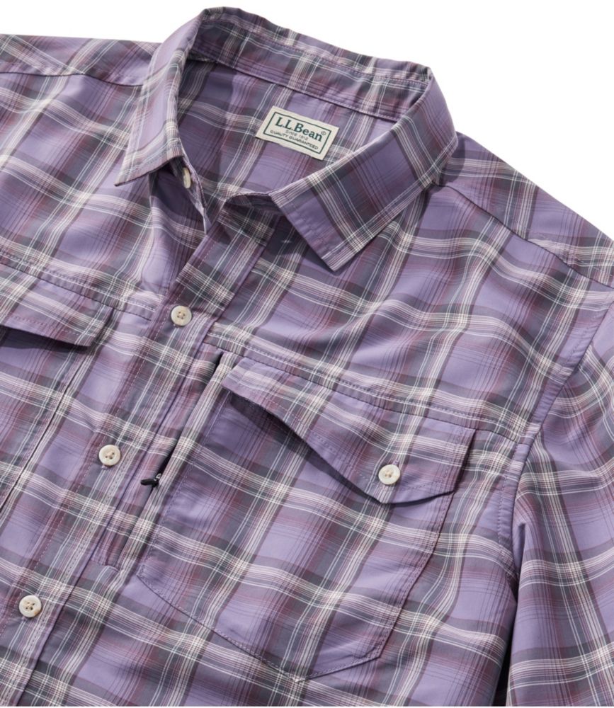 Men's SunSmart® Cool Weave Shirt Short-Sleeve, Evergreen/Iron, small image number 6