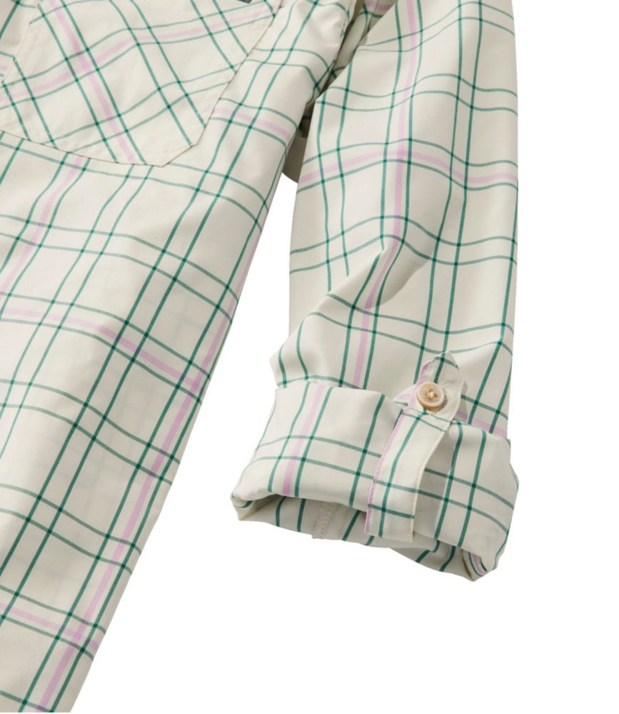 Women's Everyday SunSmart&reg; Woven Shirt Long-Sleeve, Plaid, , small image number 5