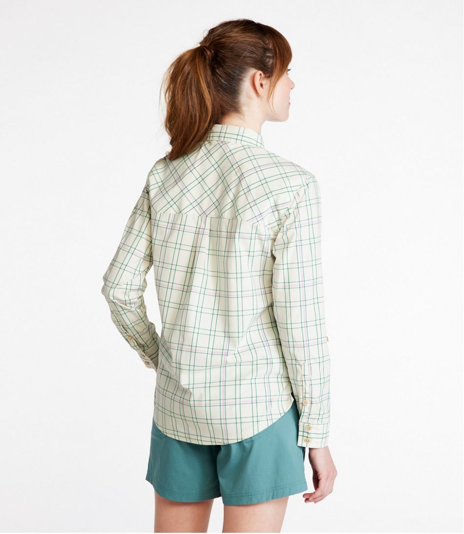 Women's Everyday SunSmart® Woven Shirt Long-Sleeve, Plaid