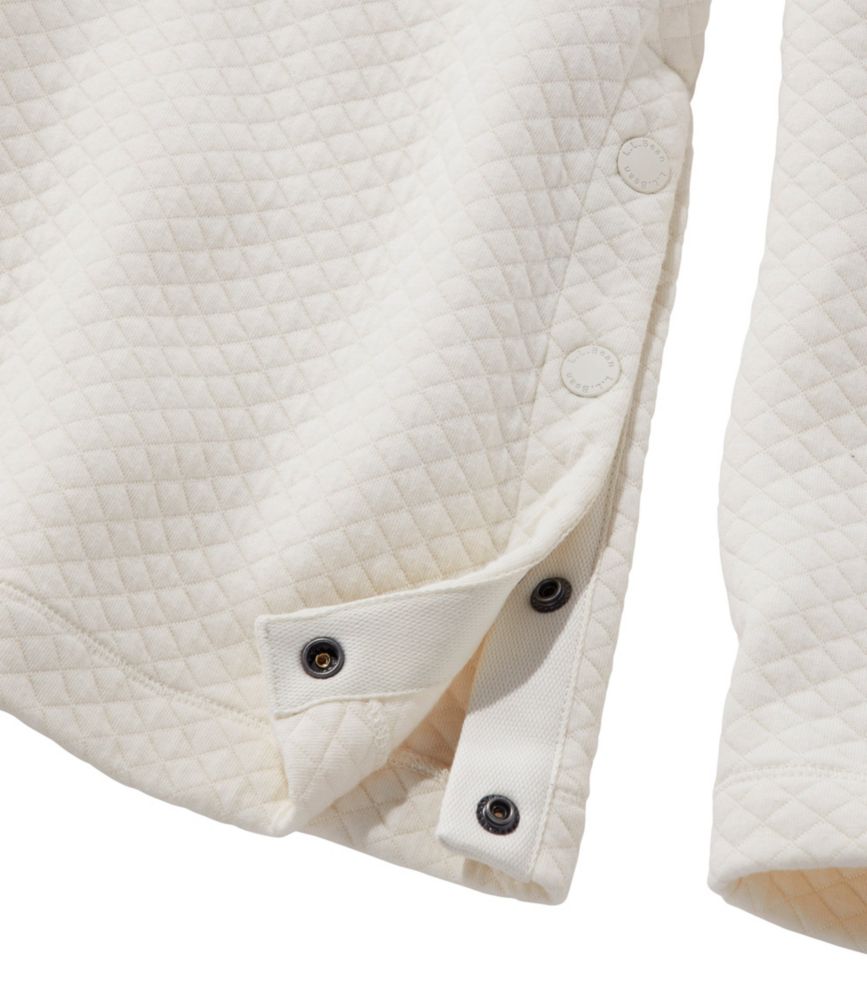 Women's SoftLight Quilted Top, Funnelneck Pullover, Barley Heather, small image number 5