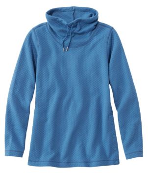 Women's SoftLight Quilted Top, Funnelneck Pullover