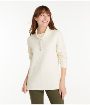 Women's SoftLight Quilted Top, Funnelneck Pullover