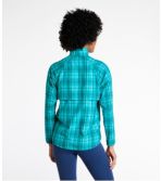 Women's Everyday SunSmart® Woven Shirt, Quarter-Zip Pullover Plaid