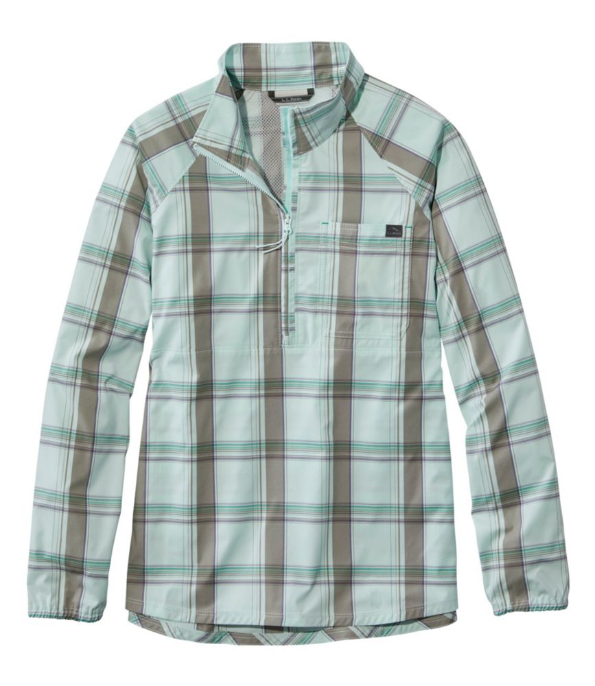 Women's SunSmart™ Shirt, QuarterZip Pullover Plaid