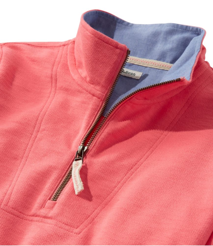Women's Organic Cotton Sweatshirt, Quarter-Zip Pullover, , small image number 3