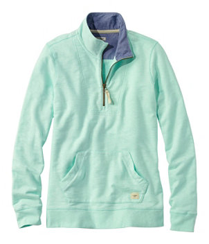 Women's Organic Cotton Sweatshirt, Quarter-Zip Pullover