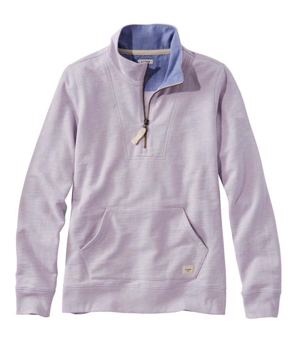 Women's Organic Cotton Sweatshirt, Quarter-Zip Pullover | Sweatshirts & Fleece at L.L.Bean