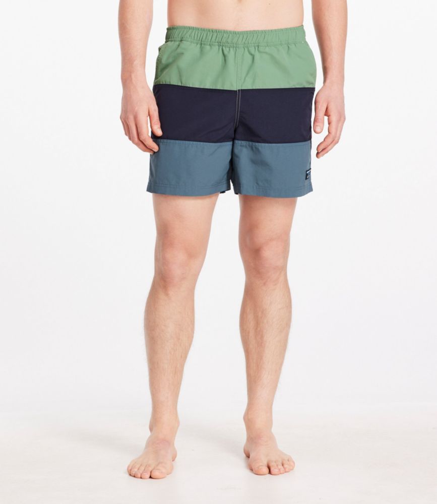 Men's Classic Supplex Sport Short, Colorblock, 6" Swimwear at L.L.Bean