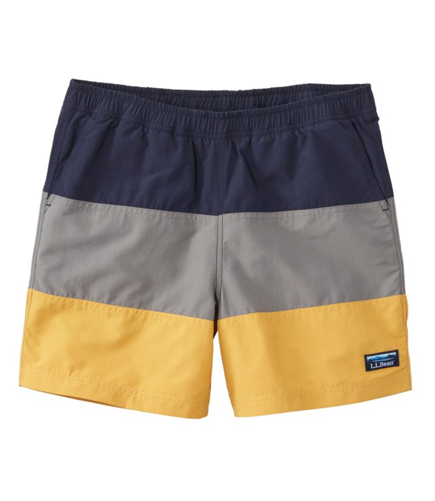Men's Classic Supplex Sport Short, Colorblock, 6" Swimwear at L.L.Bean