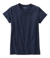 Women's Soft Stretch Supima Tee, Crewneck Short-Sleeve