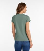 Women's Pima Cotton Tee, Short-Sleeve Crewneck at L.L. Bean