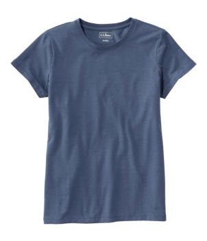 Women's Soft Stretch Supima Tee, Crewneck Short-Sleeve