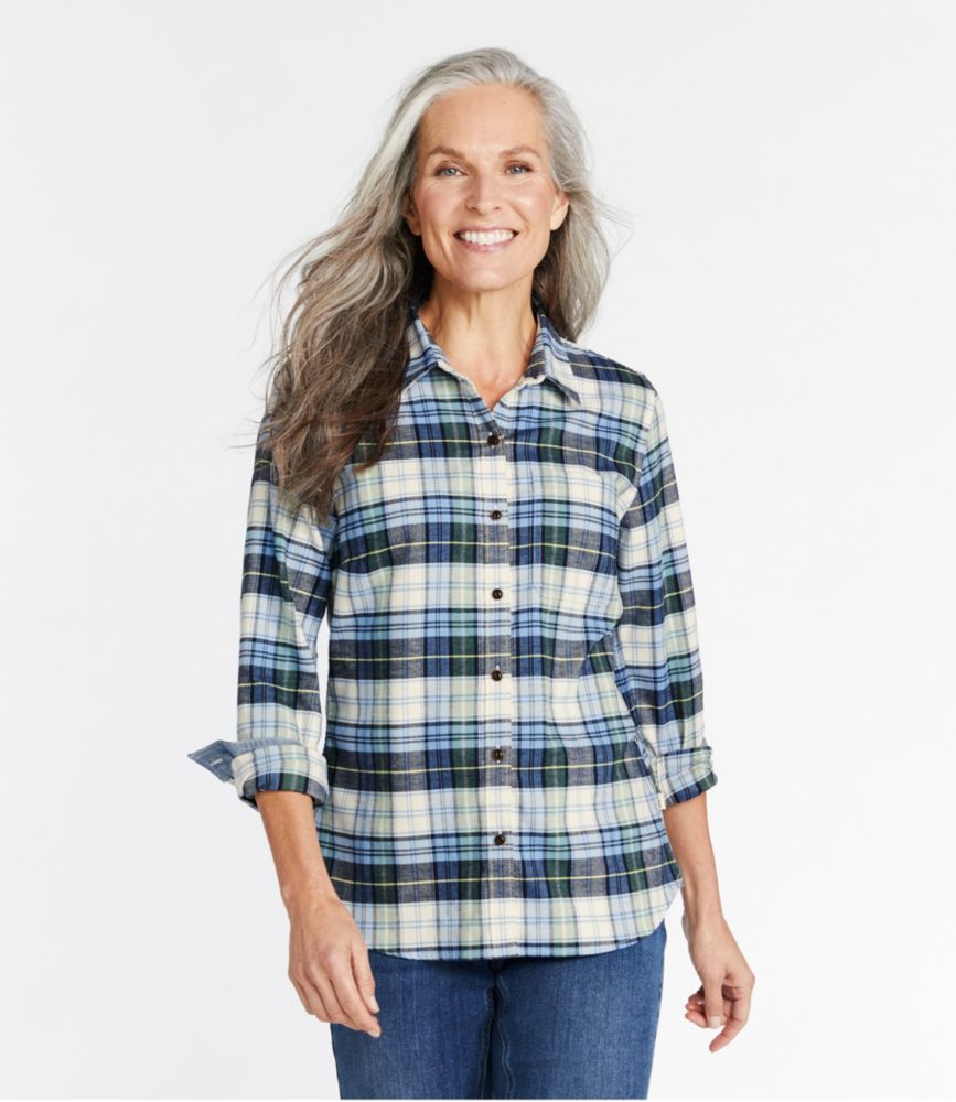 Women's BeanFlex All-Season Flannel Shirt, Long-Sleeve, , small image number 1