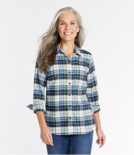 Women's BeanFlex All-Season Flannel Shirt, Long-Sleeve