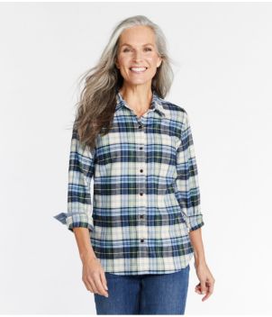 Women's BeanFlex All-Season Flannel Shirt, Long-Sleeve