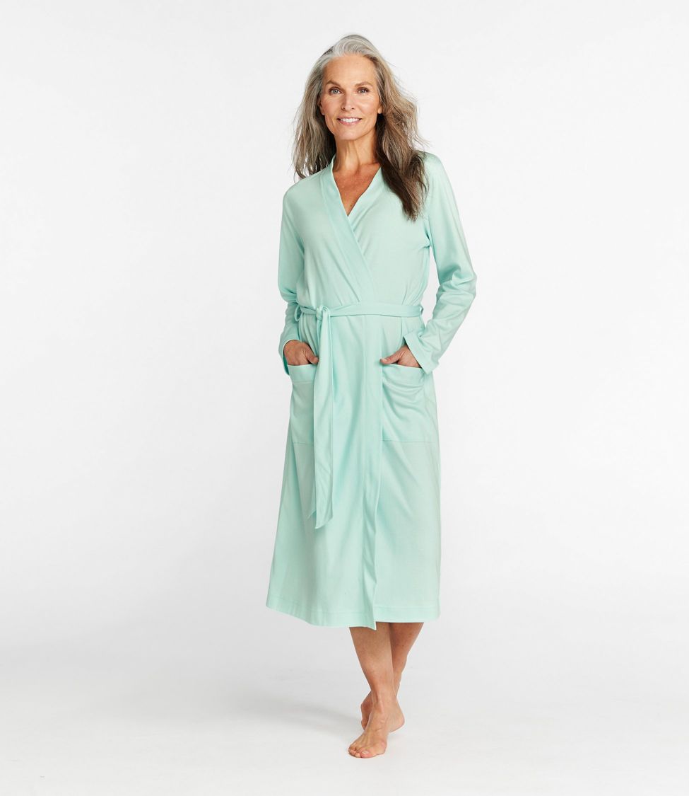 Green cotton robe 2025 women