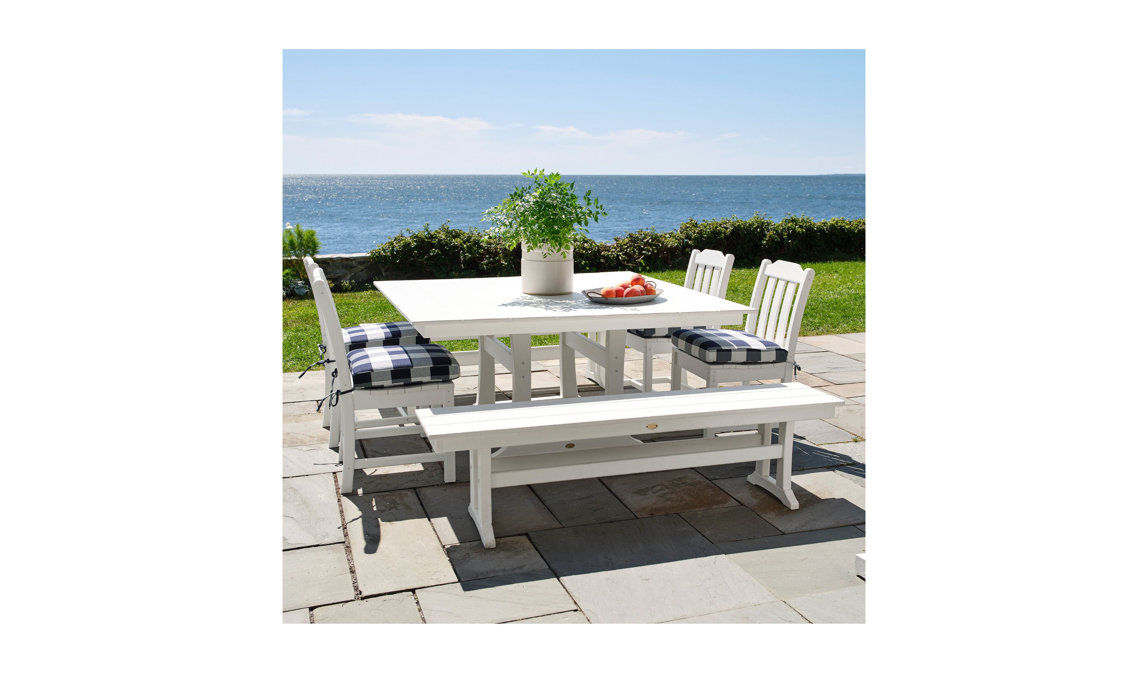 All-Weather Farmhouse Table, Square, 8-Person