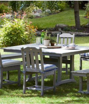 All-Weather Farmhouse Table, Square, 8-Person