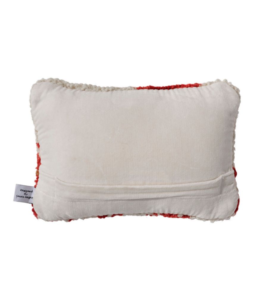 Wool Hooked Throw Pillow, Lobster, 8" x 12"