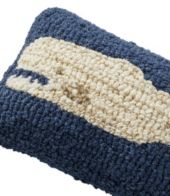 Whale Hooked Pillow, 12 x 8 – The Blueberry Store