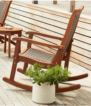 Wicker Eucalyptus Rocker